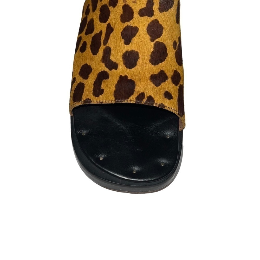 Naked Feet (EUC) Garcia Leopard Nonato Leather uppers footbed & bottoms, Size 10 - Picture 13 of 13